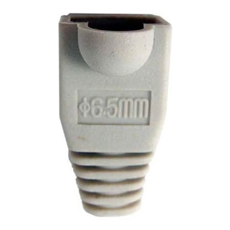 Chiptech, Inc Dba Vertical Cable Vertical Cable, RJ45 PVC Slip On Boots For Cat 5E & Cat 6 - Gray - 10 Pack 015-033GY-10